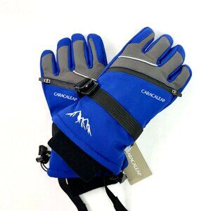 Caracaleap Waterproof Winter Gloves With Thinsulate Insulation - Size Small